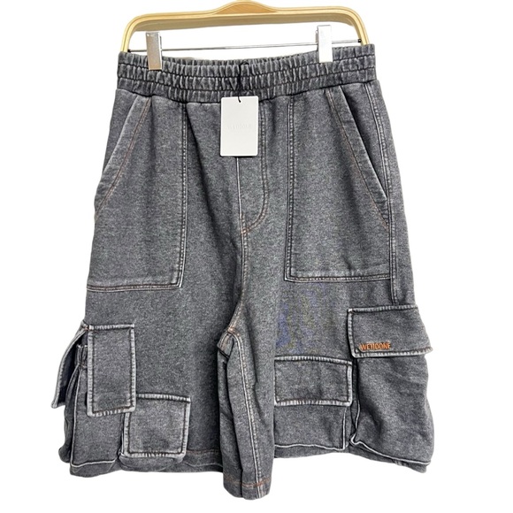 New Mens We11done Denim-like Cargo Shorts Shorts